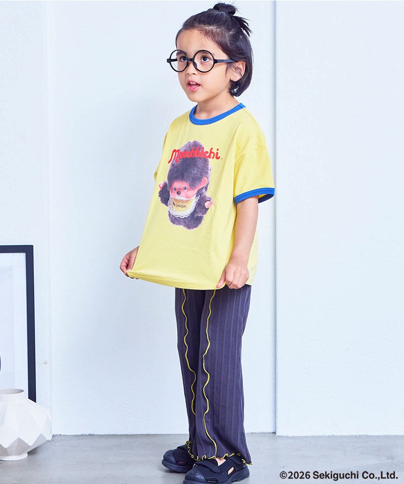 마키즈 티셔츠 일본 MARKEY'S 몬치치 프린트 링거 반팔티 3컬러