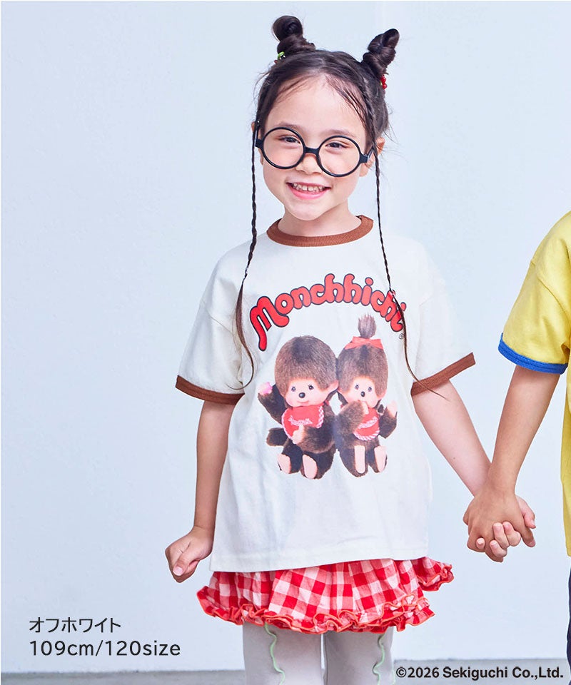 마키즈 티셔츠 일본 MARKEY'S 몬치치 프린트 링거 반팔티 3컬러