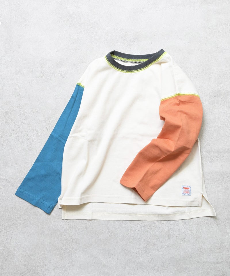 마키즈 긴팔 일본 MARKEY'S 스티치 배색 티셔츠 10컬러