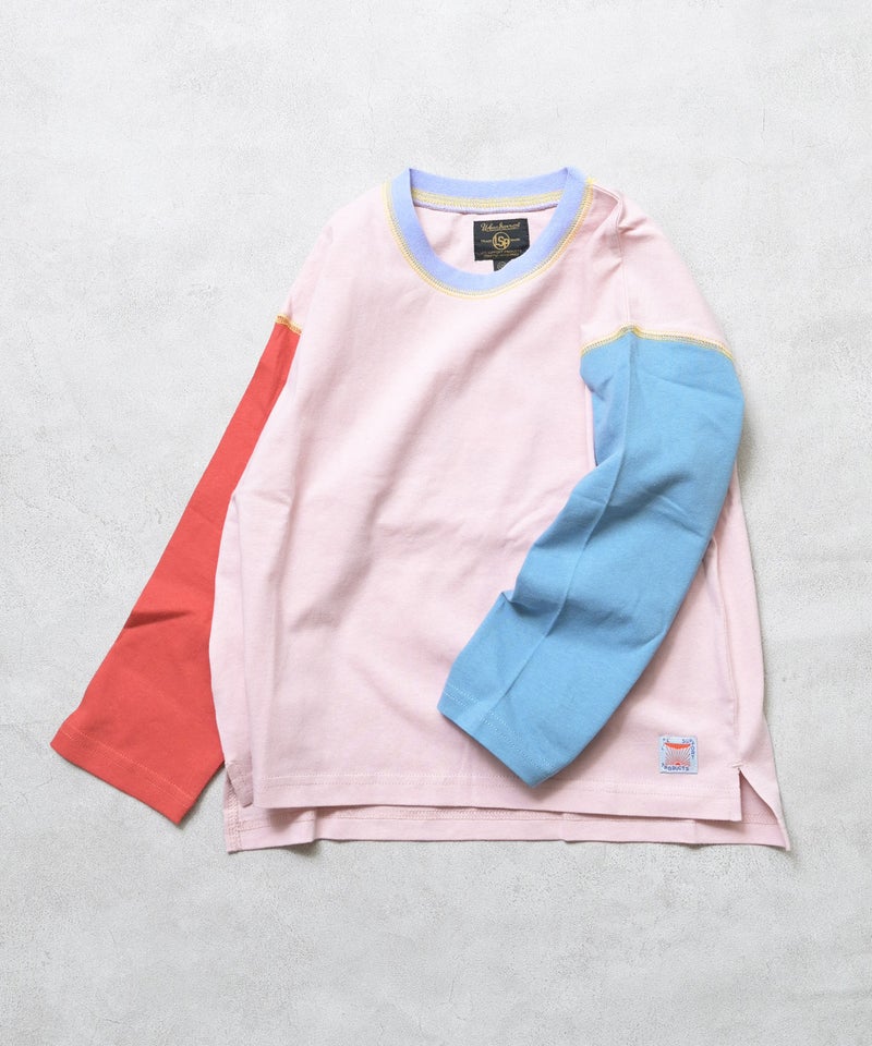 마키즈 긴팔 일본 MARKEY'S 스티치 배색 티셔츠 10컬러