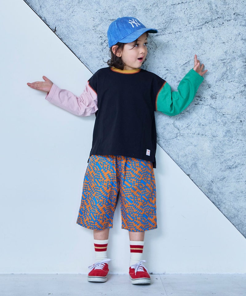 마키즈 긴팔 일본 MARKEY'S 스티치 배색 티셔츠 10컬러