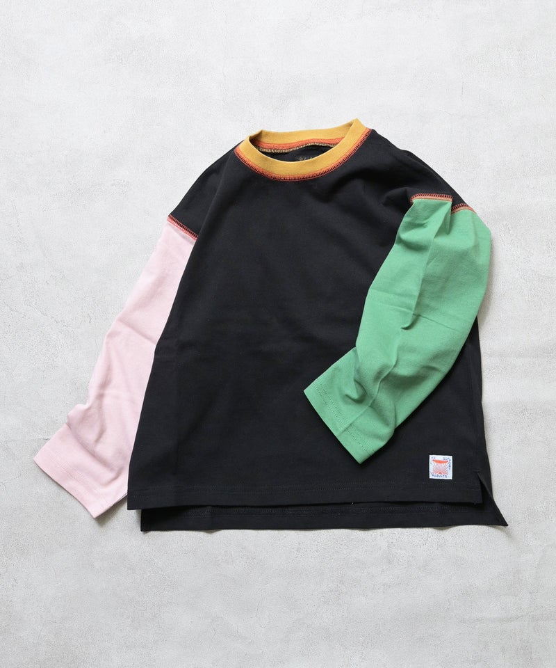 마키즈 긴팔 일본 MARKEY'S 스티치 배색 티셔츠 10컬러