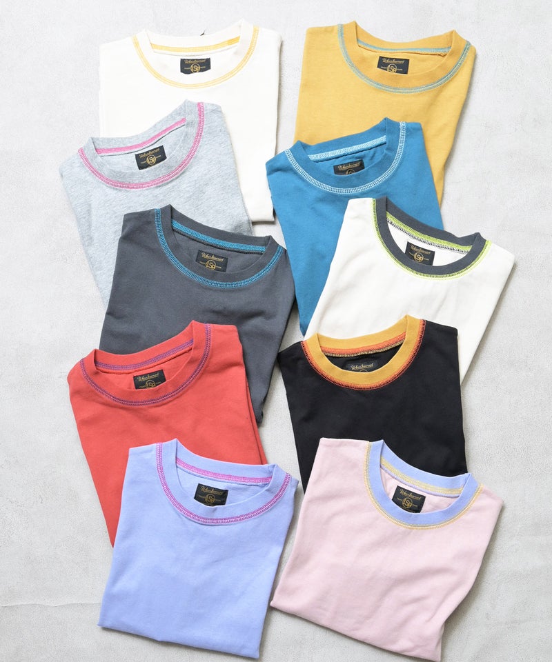 마키즈 긴팔 일본 MARKEY'S 스티치 배색 티셔츠 10컬러