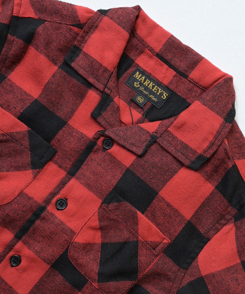 마키즈 셔츠 일본 MARKEY'S 오픈 컬러 체크 남방 4컬러