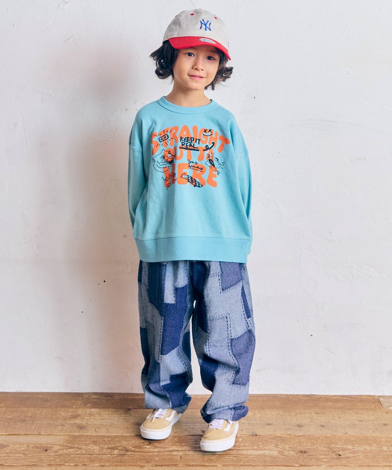 마키즈 바지 일본 MARKEY'S 아동복 패치워크 대님 팬츠 2컬러
