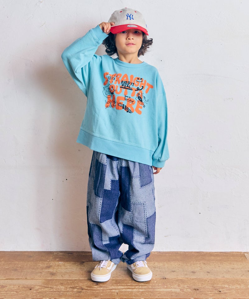 마키즈 바지 일본 MARKEY'S 아동복 패치워크 대님 팬츠 2컬러