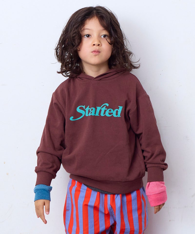 마키즈 긴팔 일본 MARKEY'S 아동복 기모 로고 프린트 후드 티셔츠 6컬러
