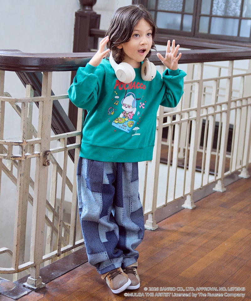 마키즈 긴팔 일본 MARKEY'S 아동복 산리오 MULGA 프린트 맨투맨 티셔츠 7컬러