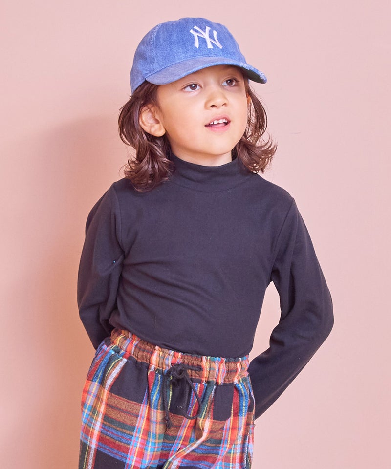마키즈 키즈 긴팔 일본 MARKEY'S 아동복 하이넥 탑스 티셔츠 4컬러