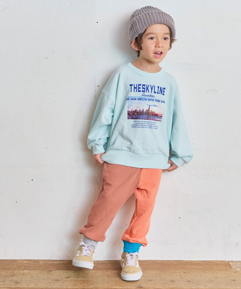 마키즈 키즈 바지 일본 MARKEY'S 아동복 원포인트 스웨트 팬츠 10컬러