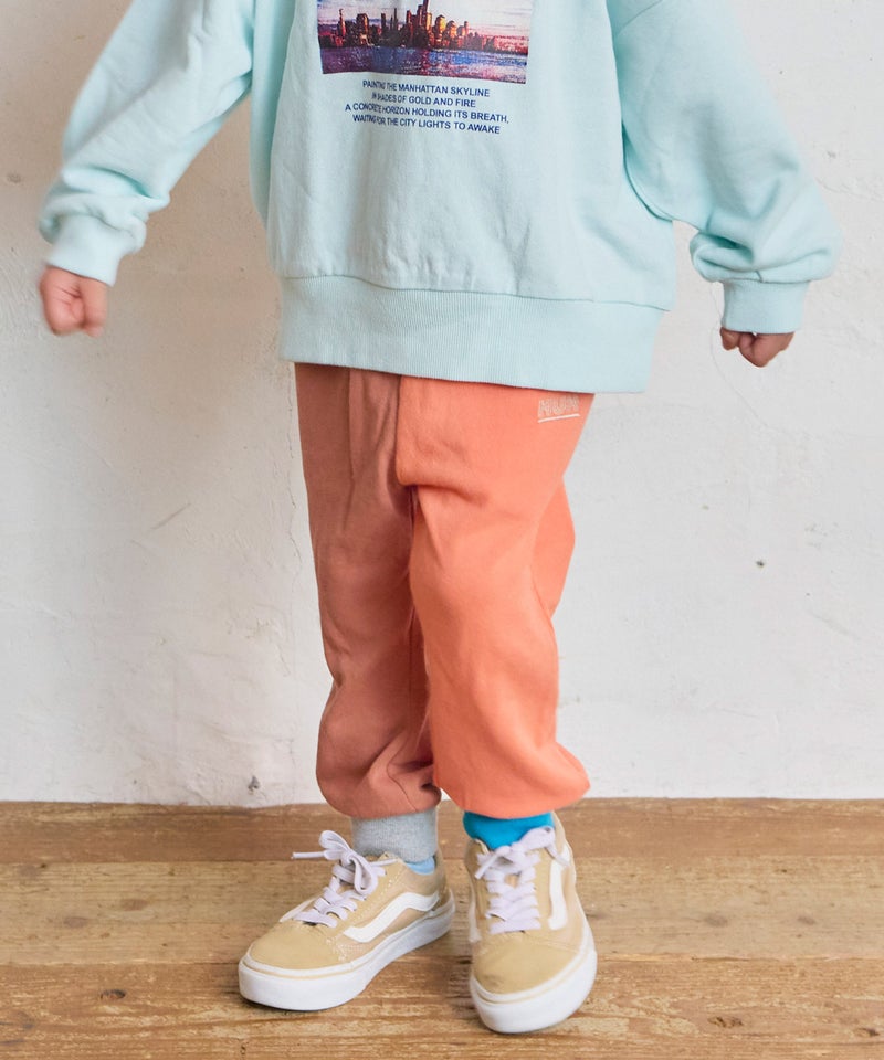 마키즈 키즈 바지 일본 MARKEY'S 아동복 원포인트 스웨트 팬츠 10컬러