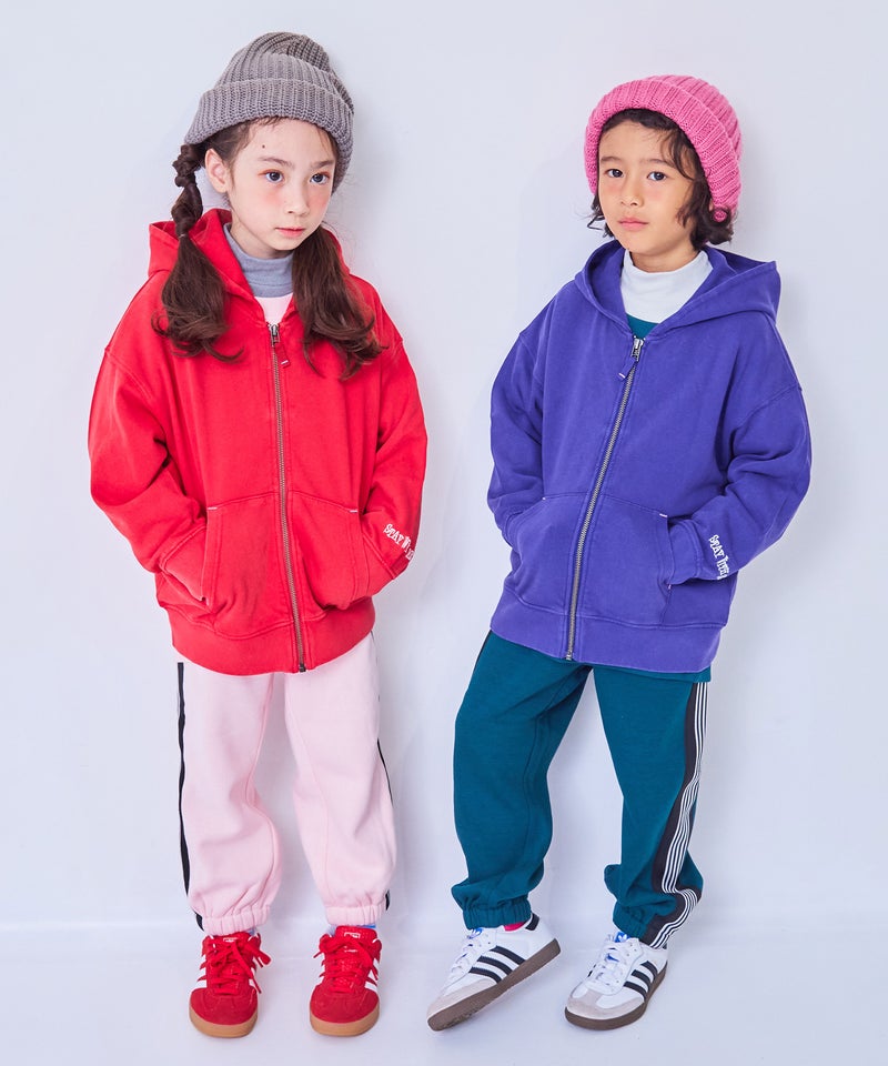 마키즈 키즈 후드집업 일본 MARKEY'S 아동복 피그먼트 파커 후디 자켓 3컬러