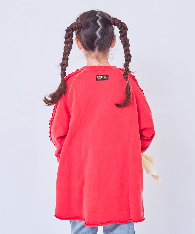 마키즈 키즈 원피스 일본 MARKEY'S 아동복 피그먼트 라글란 치마 3컬러