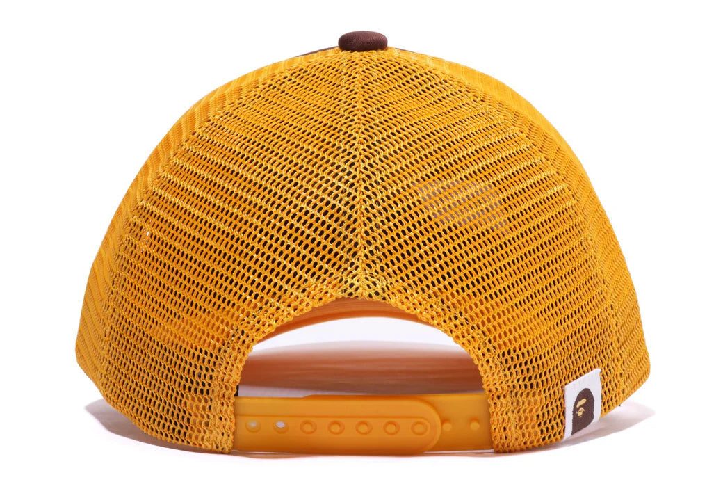 베이프 키즈 모자 일본 BAPE 스냅백 마일로 페이스 메쉬 조절 캡