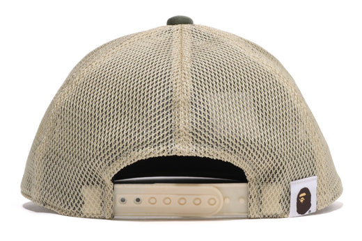 베이프 키즈 모자 일본 BAPE 스냅백 베이비 마일로 메쉬 프린트 캡 2컬러