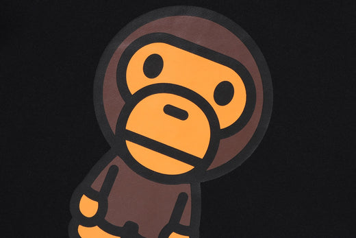 베이프 키즈 티셔츠 일본 BAPE 후드티 베이비 마일로 클래식 풀오버 긴팔 2컬러