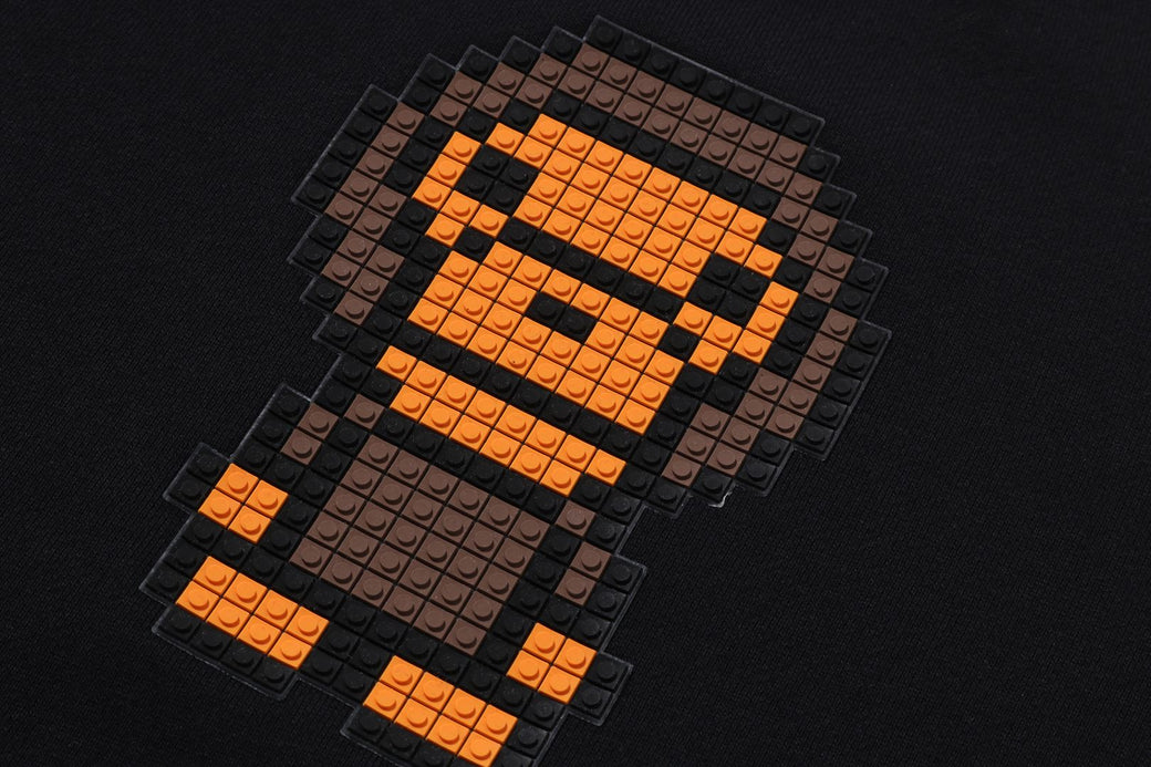 베이프 키즈 티셔츠 일본 BAPE 맨투맨 베이비 마일로 블록 타입 긴팔 2컬러