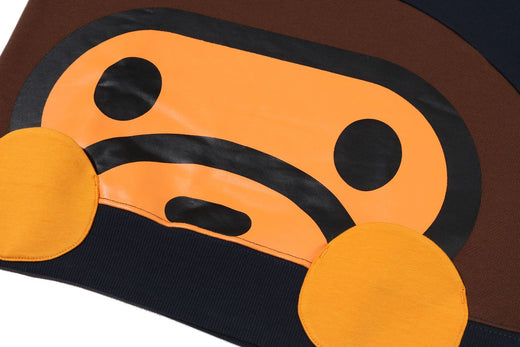 베이프 키즈 티셔츠 일본 BAPE 맨투맨 베이비 마일로 빅 포인트 긴팔 3컬러