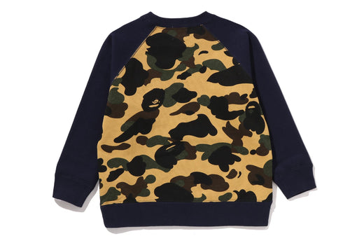 베이프 키즈 티셔츠 일본 BAPE 맨투맨 1ST 카모 마일로 샤크 스웻셔츠 2컬러