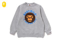 베이프 키즈 티셔츠 일본 BAPE 맨투맨 베이비 마일로 서클 크루넥 긴팔 2컬러