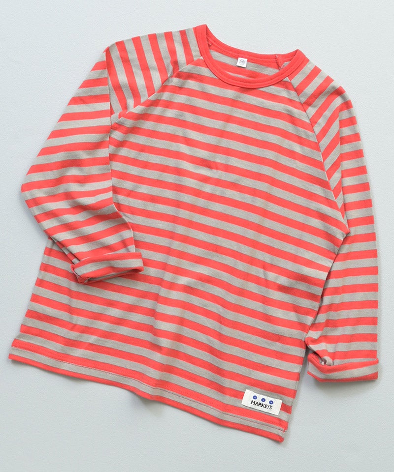 마키즈 긴팔 일본 MARKEY'S 선염 나그랑 스트라이프 보더 티셔츠 6컬러