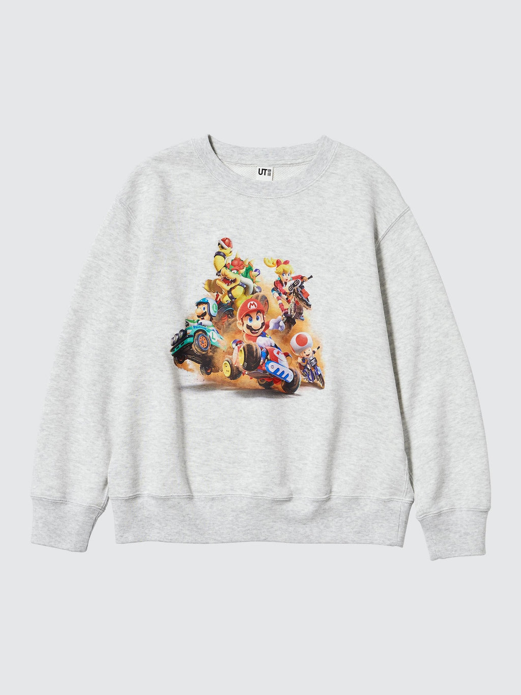 유니클로 키즈 긴팔 일본 UNIQLO 마리오 카트 월드 캐릭터 스웻셔츠 티셔츠 491377