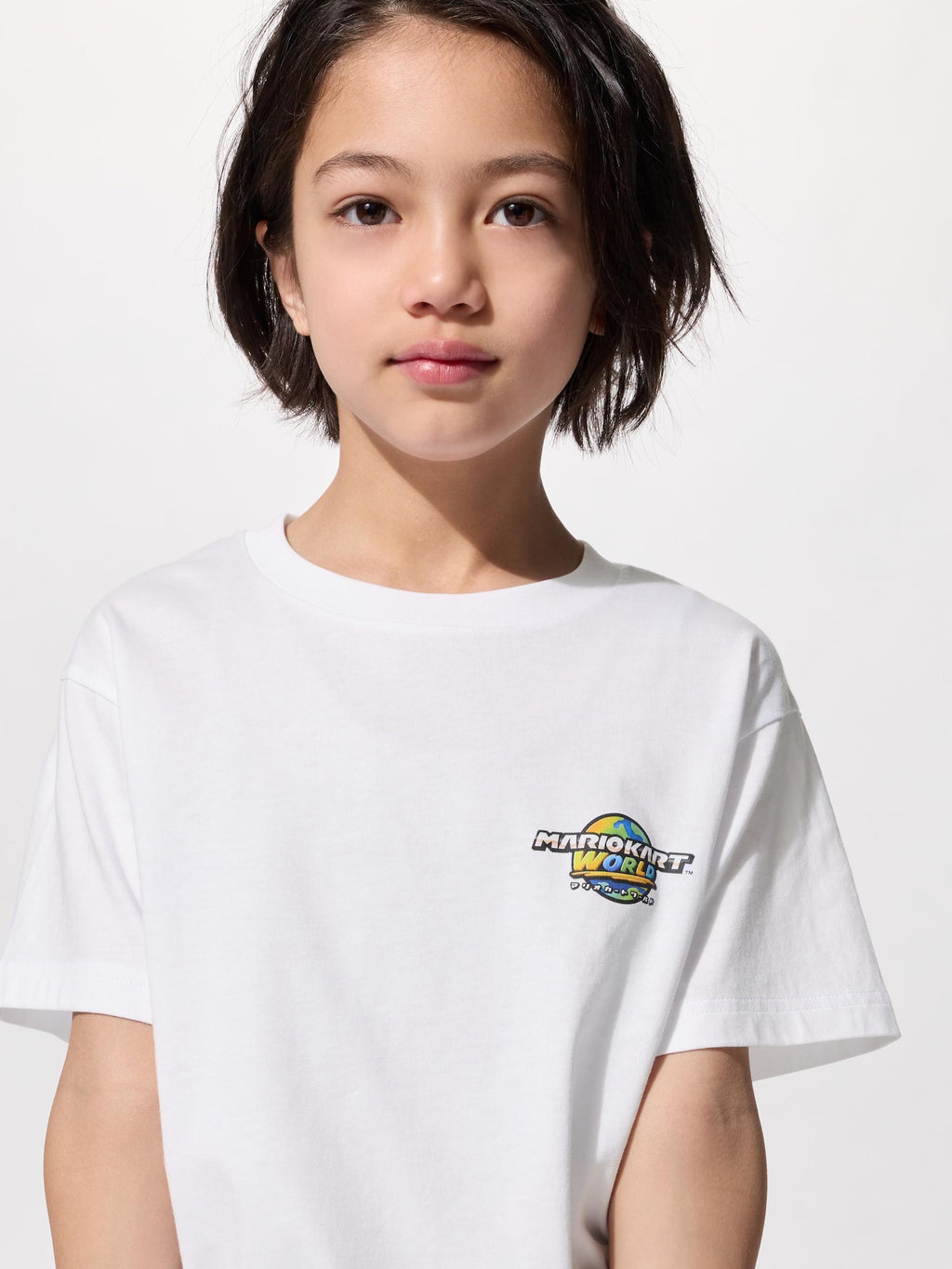 유니클로 키즈 반팔 일본 UNIQLO UT 마리오 카트 월드 백 프린트 티셔츠 488309