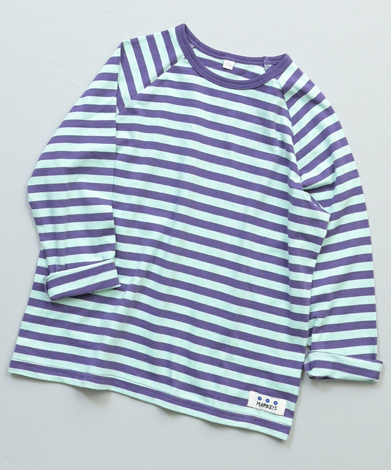 마키즈 긴팔 일본 MARKEY'S 선염 나그랑 스트라이프 보더 티셔츠 6컬러