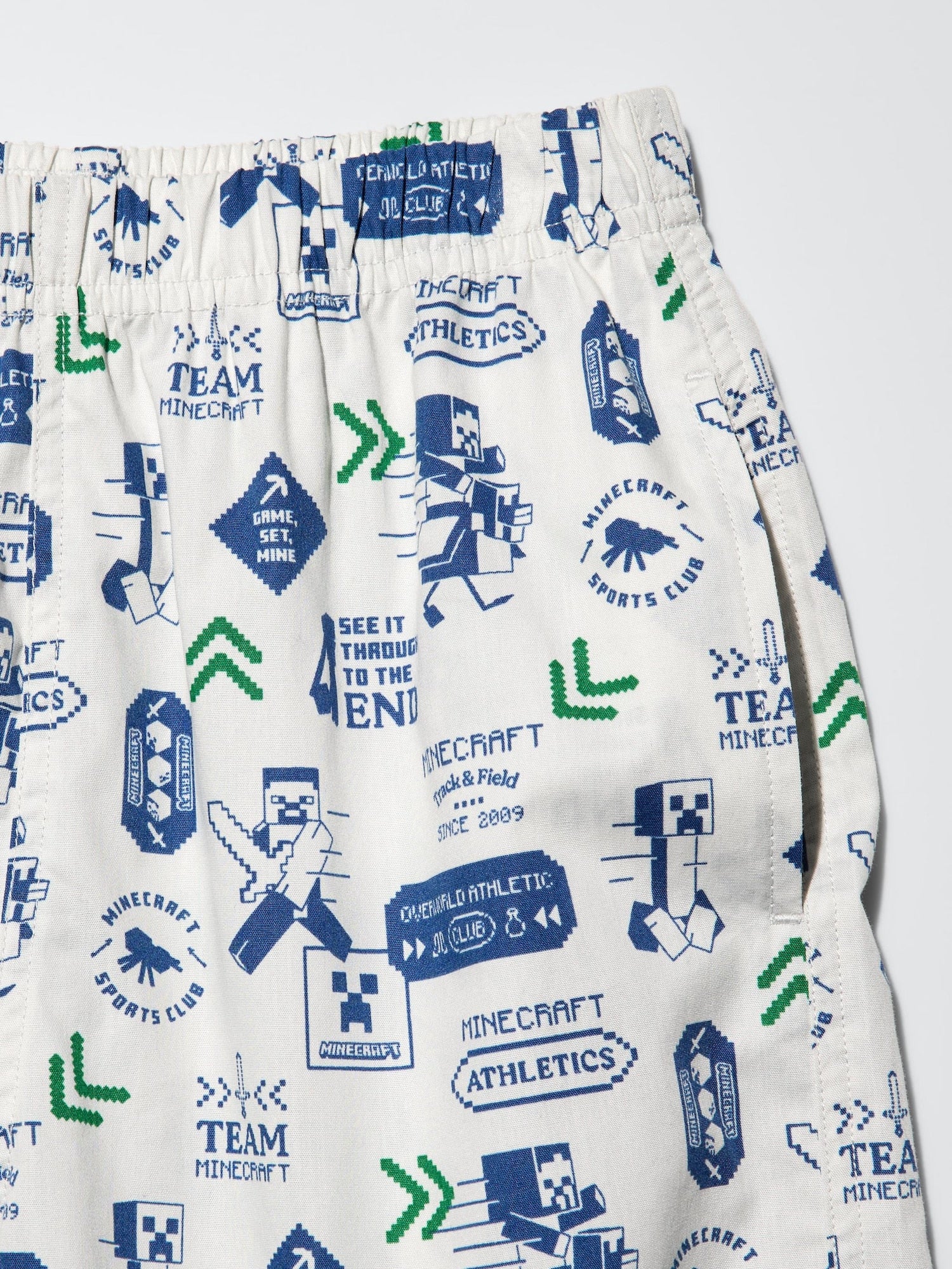 유니클로 바지 일본 UNIQLO 마인크래프트 코튼 스테테코 484985 라이트 그레이