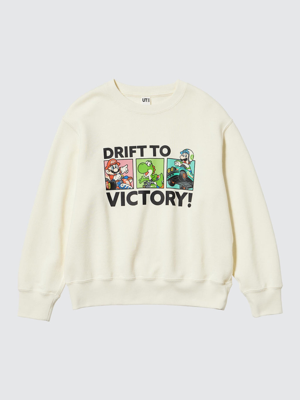 유니클로 키즈 긴팔 일본 UNIQLO 마리오 카트 월드 빅토리 스웻셔츠 티셔츠 491376