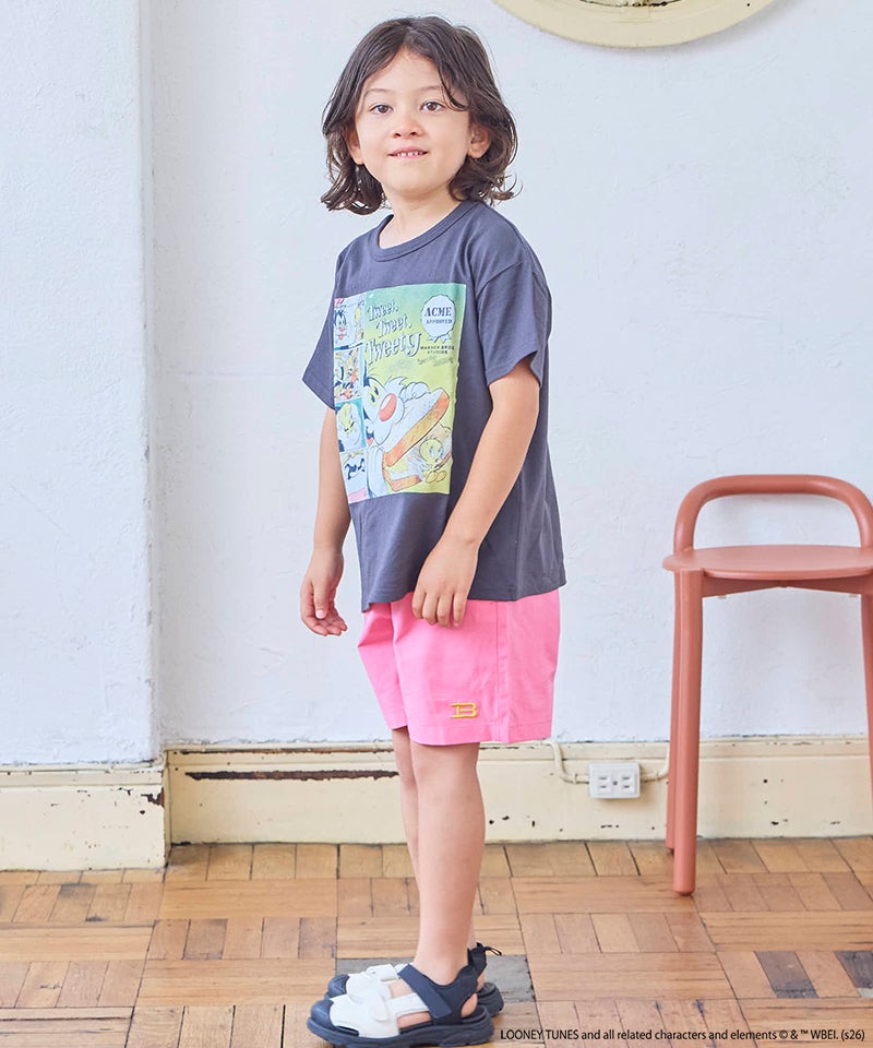 Makiz Kids T-shirt Japanese long-sleeved tee boa fleece snap jacket style 4 colors 