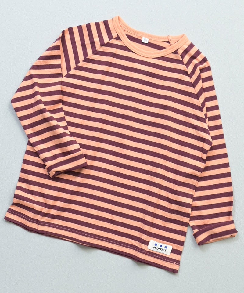 마키즈 긴팔 일본 MARKEY'S 선염 나그랑 스트라이프 보더 티셔츠 6컬러