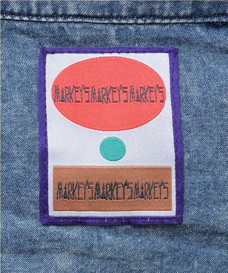 마키즈 셔츠 일본 MARKEY'S 데님 라글란 빈티지 라이크 긴팔 2컬러