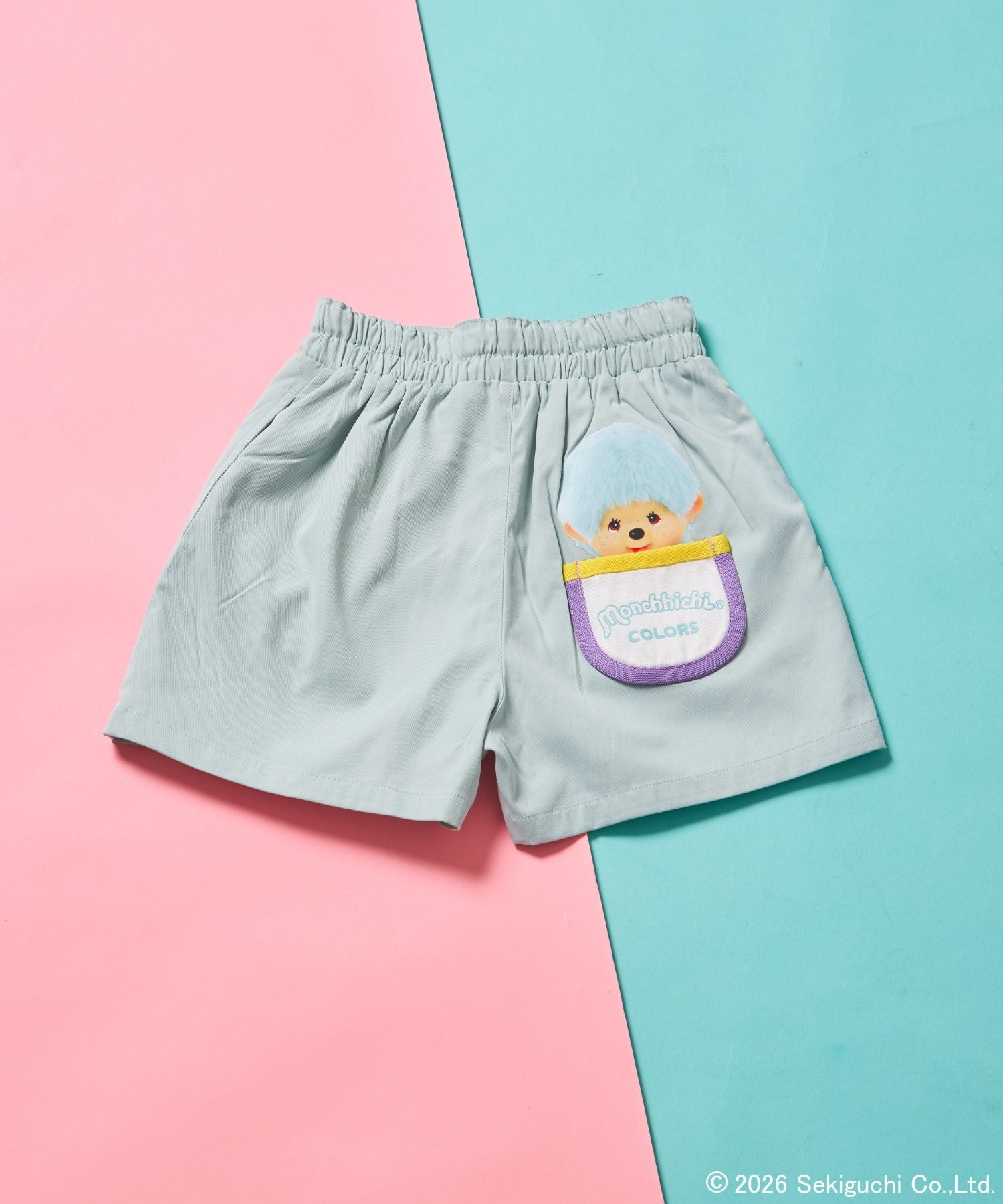 페어마논 바지 일본 PAIRMANON 몬치치 걸스 하트 버튼 포켓 큐롯 반바지 3컬러