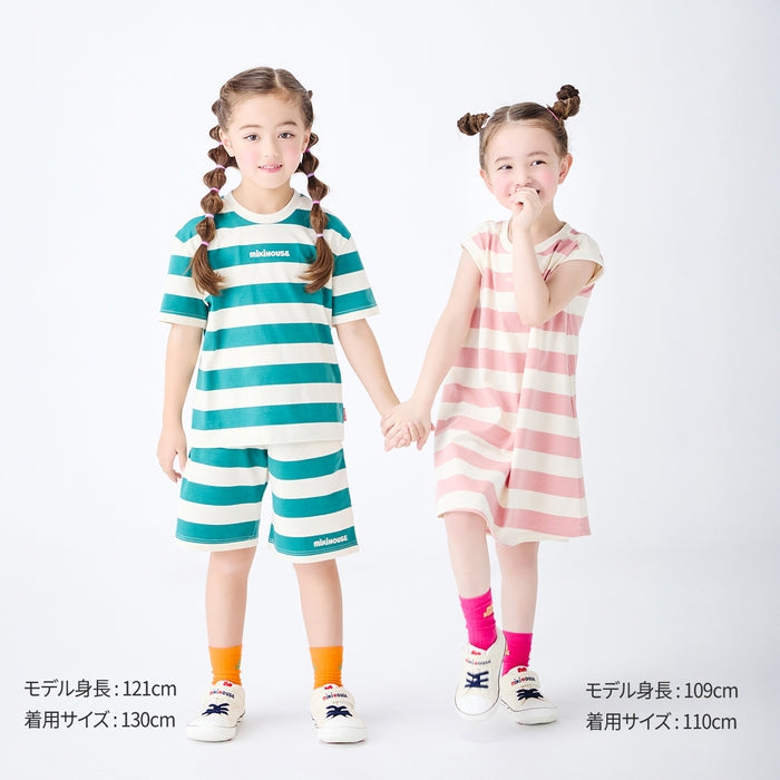 미키하우스 치마 일본 MIKIHOUSE 보더 스트라이프 원피스 4컬러