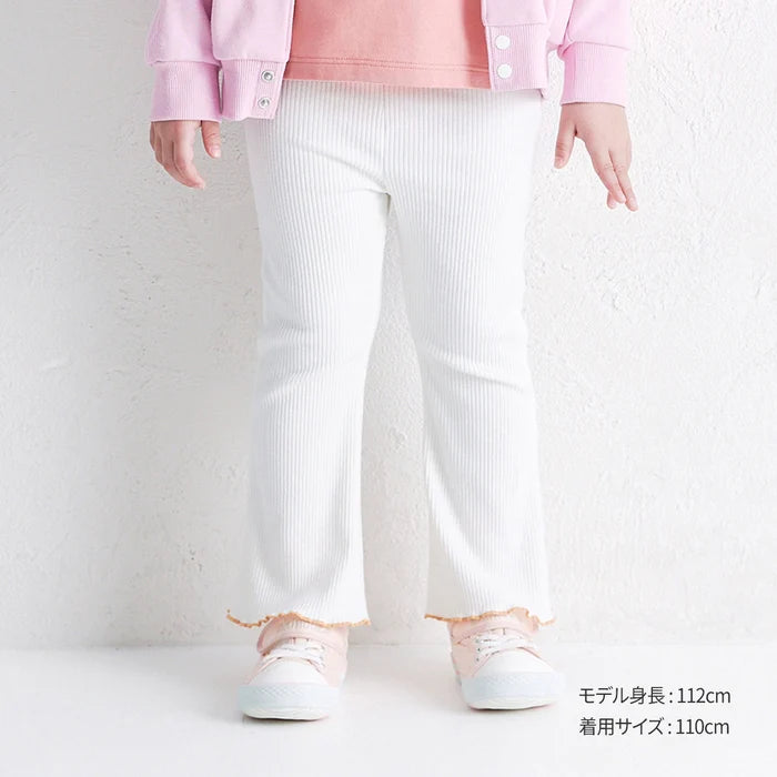 미키하우스 바지 일본 키즈 유아 긴바지 리브니트 플레어 팬츠 4컬러