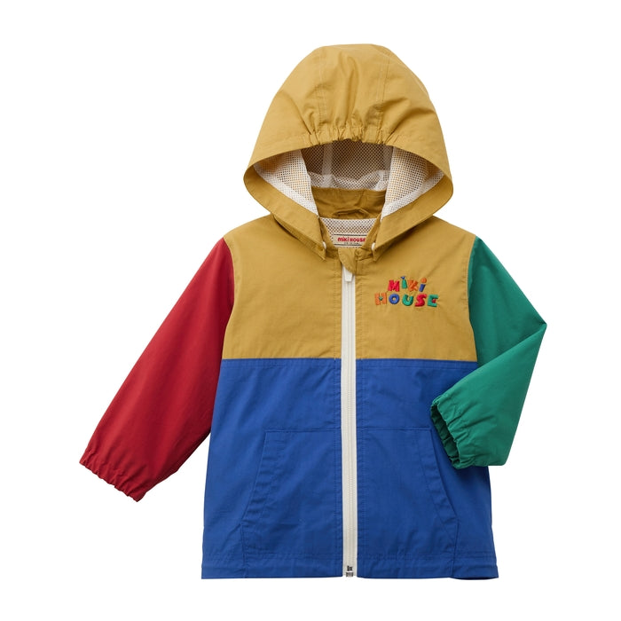 미키하우스 키즈 자켓 일본 유아 바람막이 레트로 로고 후드 윈드 브레이커 2컬러