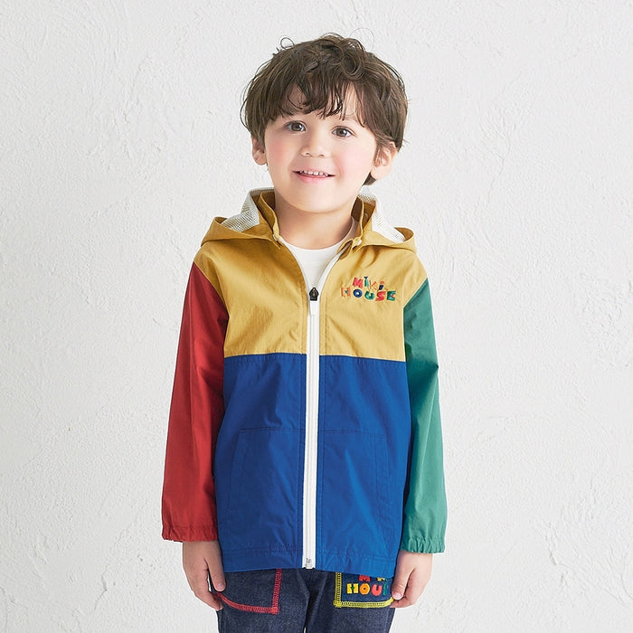 미키하우스 키즈 자켓 일본 유아 바람막이 레트로 로고 후드 윈드 브레이커 2컬러
