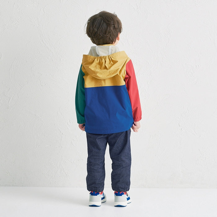 미키하우스 키즈 자켓 일본 유아 바람막이 레트로 로고 후드 윈드 브레이커 2컬러