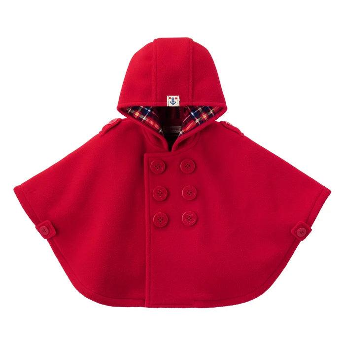 미키하우스 망토 일본 키즈 아기 케이프 플리스 클래식 코트 스타일 4컬러