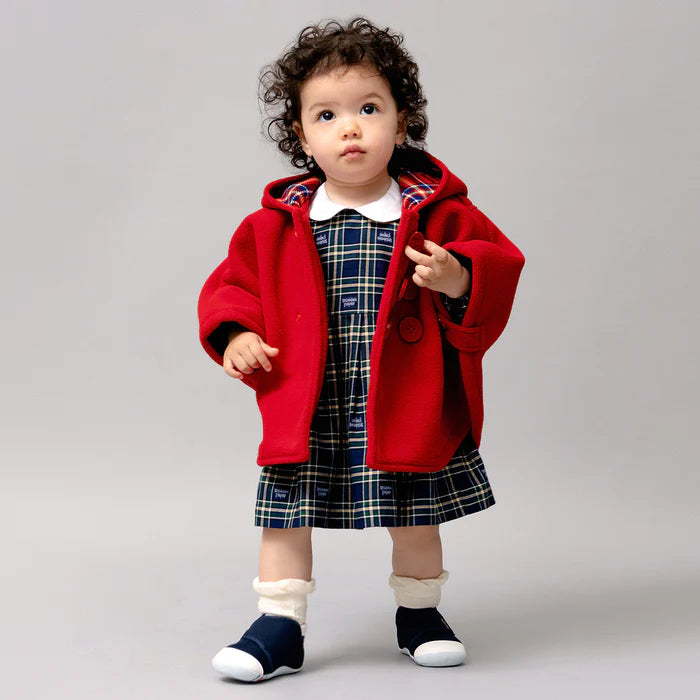 미키하우스 망토 일본 키즈 아기 케이프 플리스 클래식 코트 스타일 4컬러