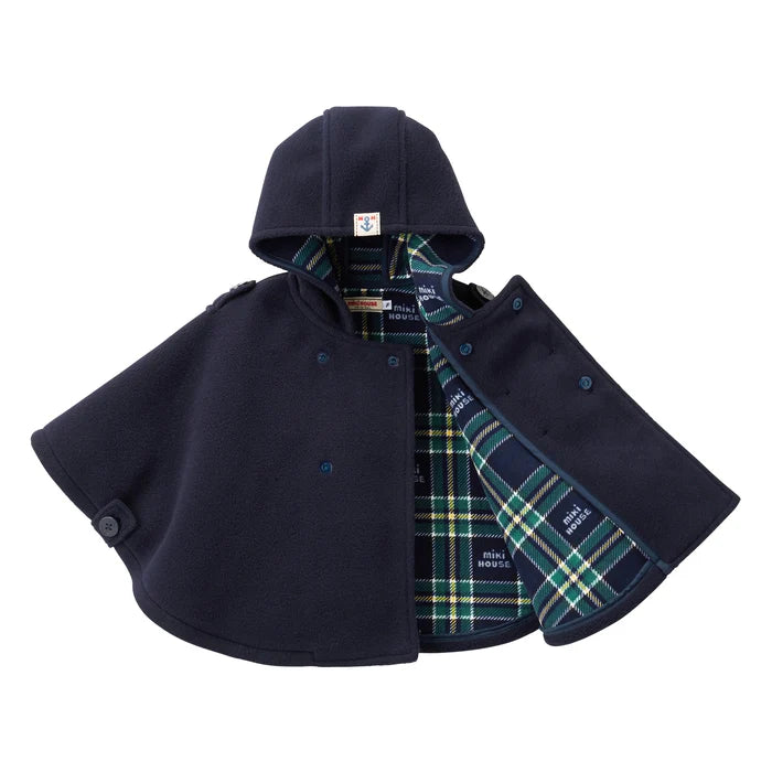 미키하우스 망토 일본 키즈 아기 케이프 플리스 클래식 코트 스타일 4컬러