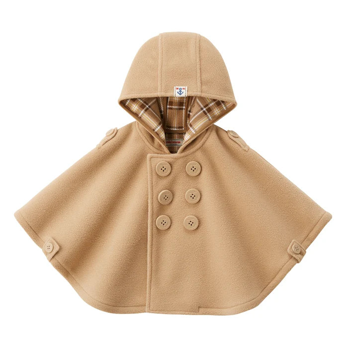 미키하우스 망토 일본 키즈 아기 케이프 플리스 클래식 코트 스타일 4컬러