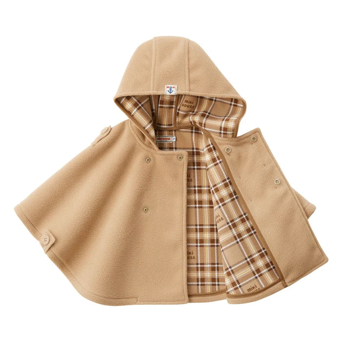 미키하우스 망토 일본 키즈 아기 케이프 플리스 클래식 코트 스타일 4컬러