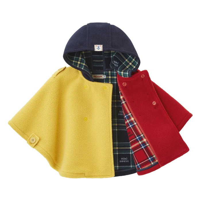 미키하우스 망토 일본 키즈 아기 케이프 플리스 클래식 코트 스타일 4컬러