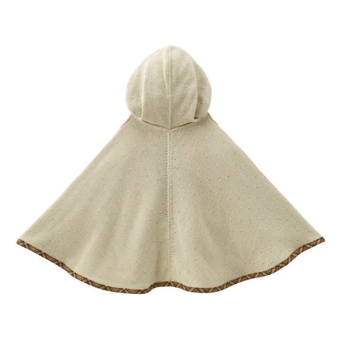 미키하우스 망토 일본 키즈 아기 케이프 워터 마크 뜨개질 베어 로고