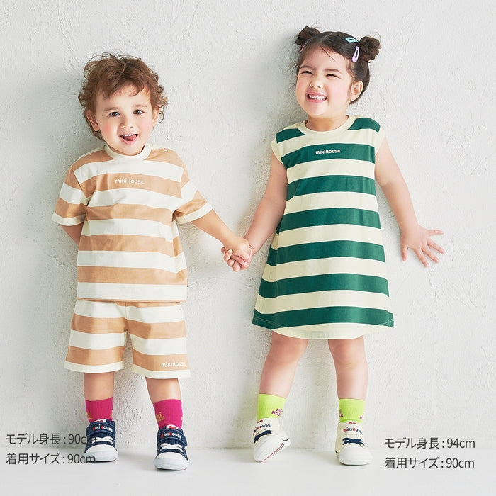 미키하우스 티셔츠 일본 MIKIHOUSE 보더 스트라이프 4컬러