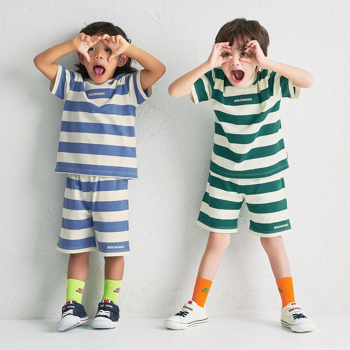 미키하우스 티셔츠 일본 MIKIHOUSE 보더 스트라이프 4컬러