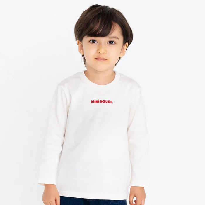 미키하우스 티셔츠 일본 키즈 긴팔티 센터 로고 디자인 6컬러
