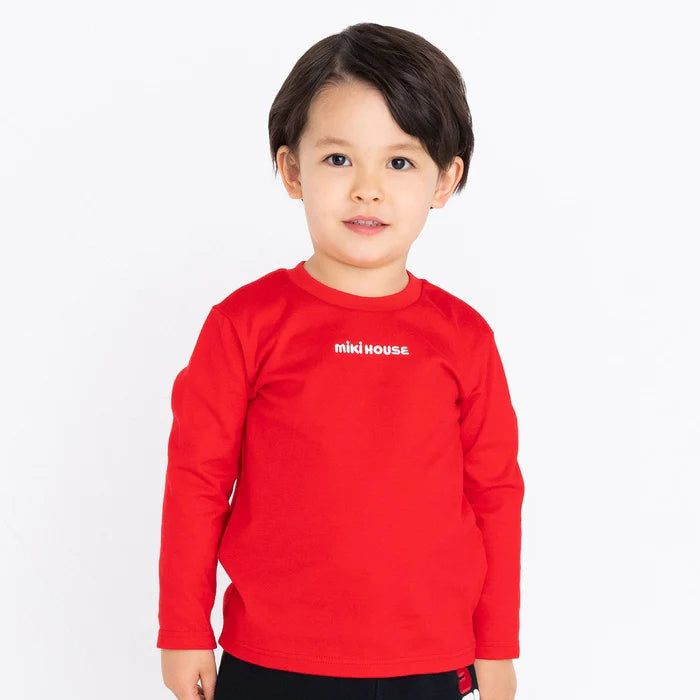 미키하우스 티셔츠 일본 키즈 긴팔티 센터 로고 디자인 6컬러